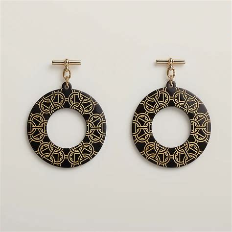 boucle d'oreille chaine d'ancre hermes|Boucles d'oreilles Chaîne d'Ancre, grand modèle .